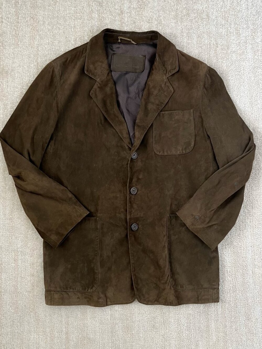 Ermenegildo Zegna Suede Jacket 48 IT